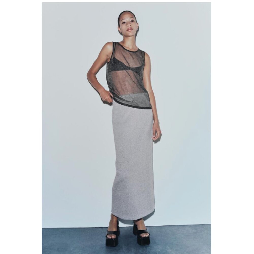 Zara Soft Midi Skirt